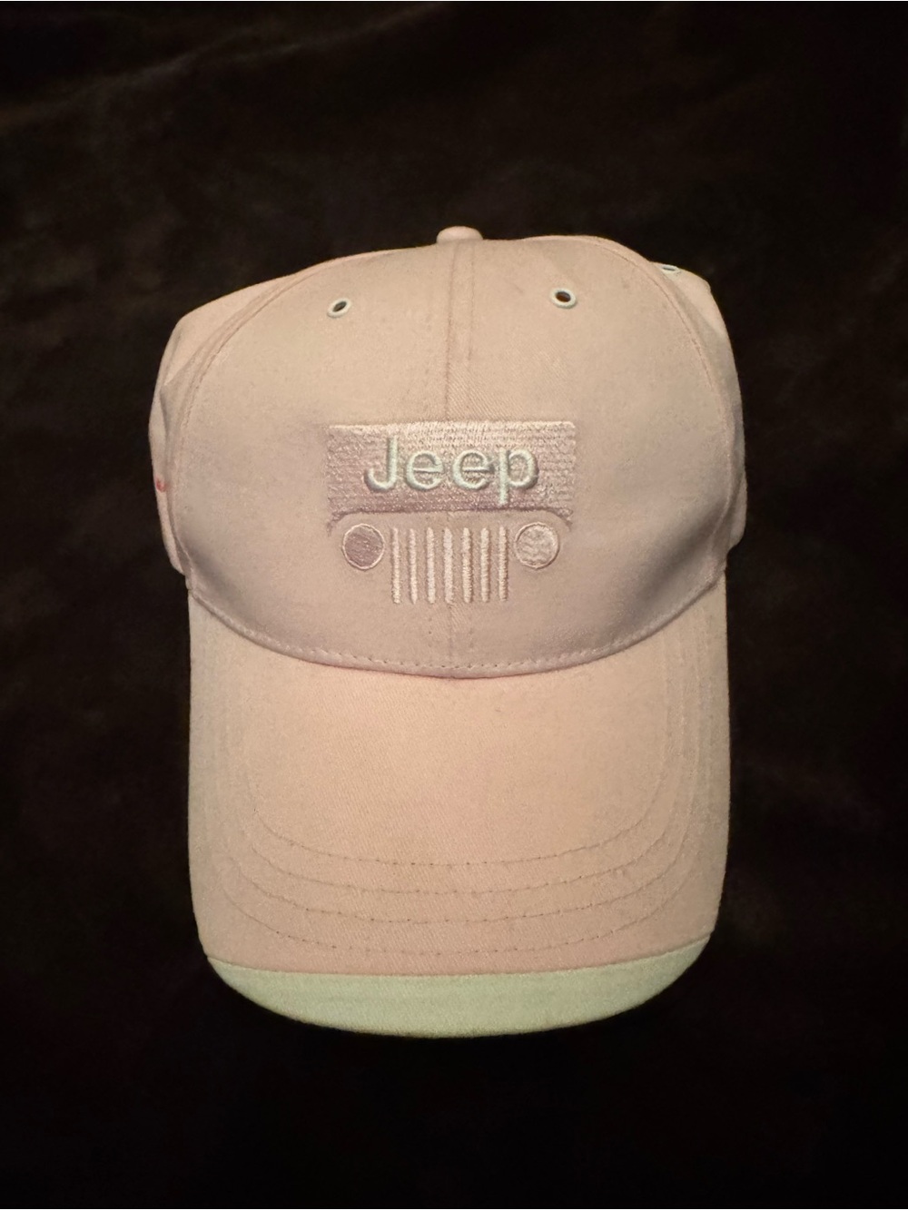 Jeep Light Pink Baseball Cap with Embroidered Logo